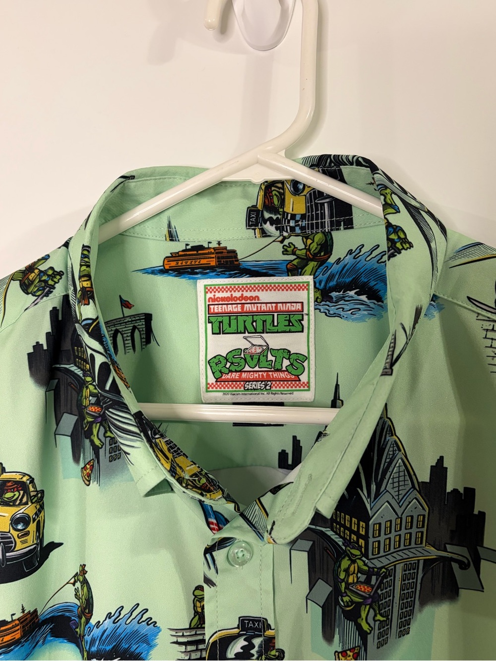 RSVLTS TMNT "Tourists" Men's Short Sleeve Button-Up XL READ - Picture 5 of 11